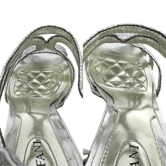 Alfani Women’s Tacy Silver Metallic Platform Strappy Formal Heels 8.5 - Picture 4 of 12